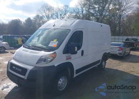 2021 Ram Promaster 1500 High Roof 136 Wb z USA, uszkodzony, nr VIN 3C6LRVBG8ME520834